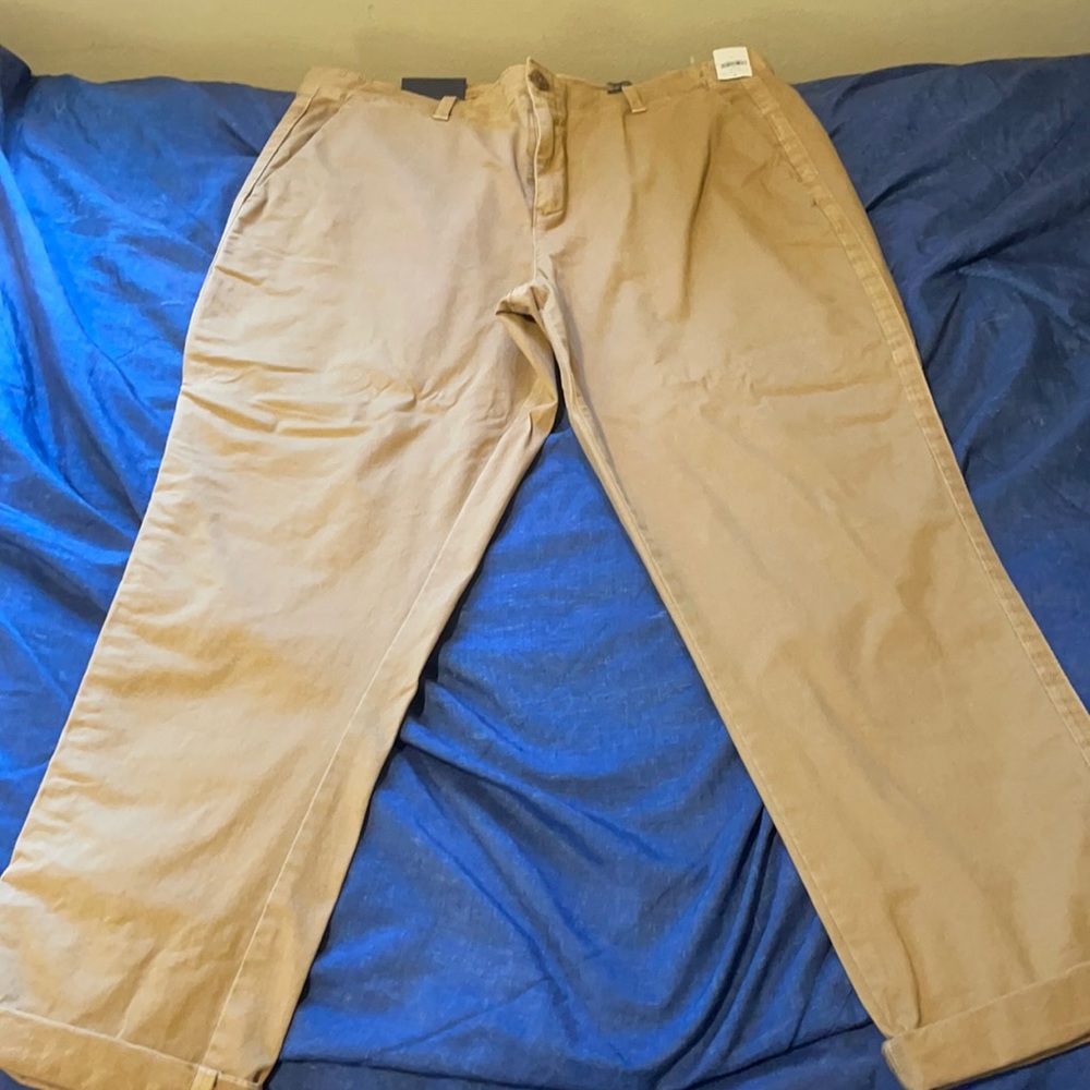 Beige gap casual chino pants